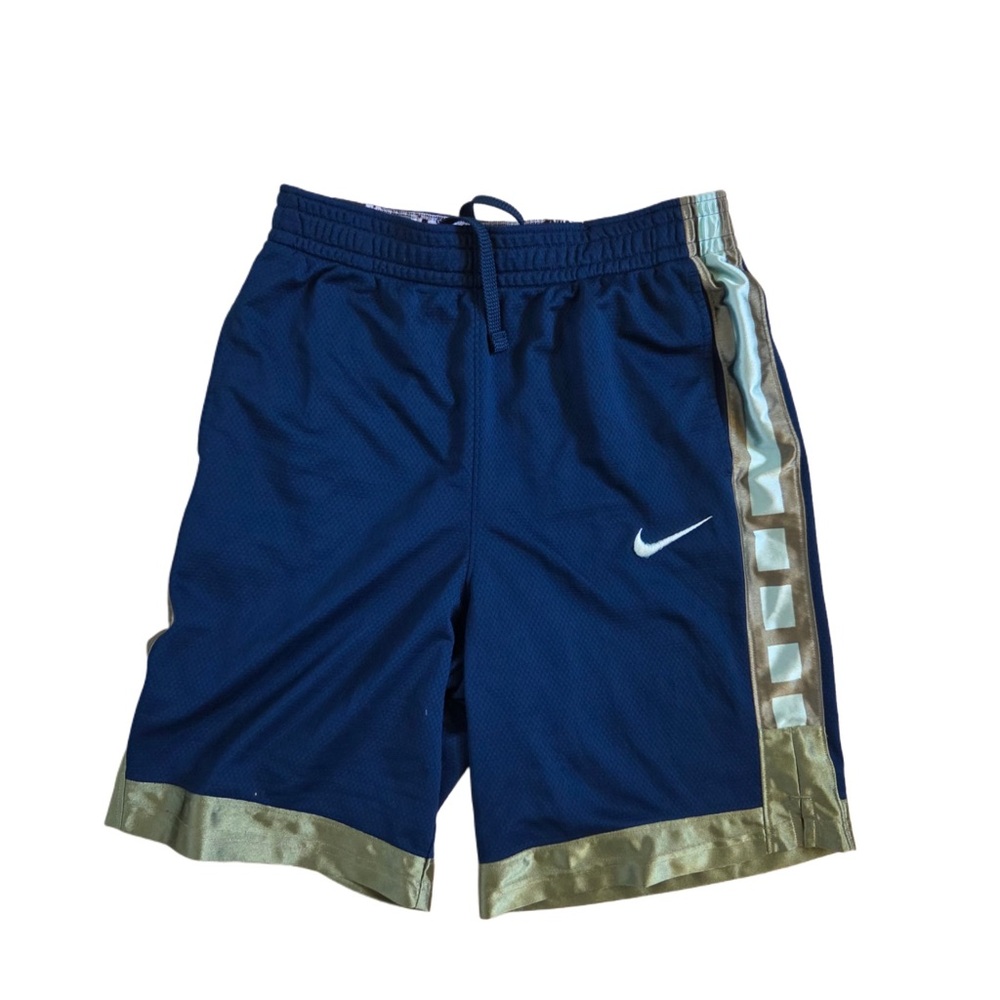 Nike Kids Navy and Metallic Gold Shorts